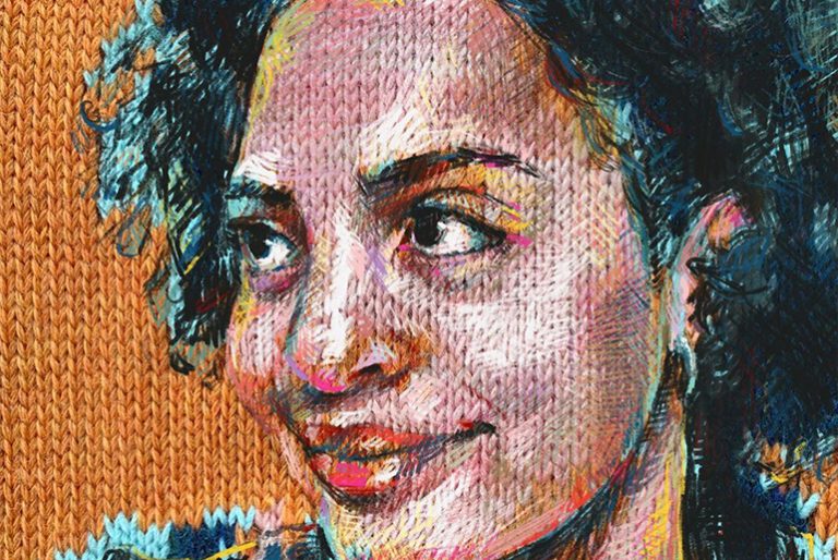 Amazing Knitting Portraits