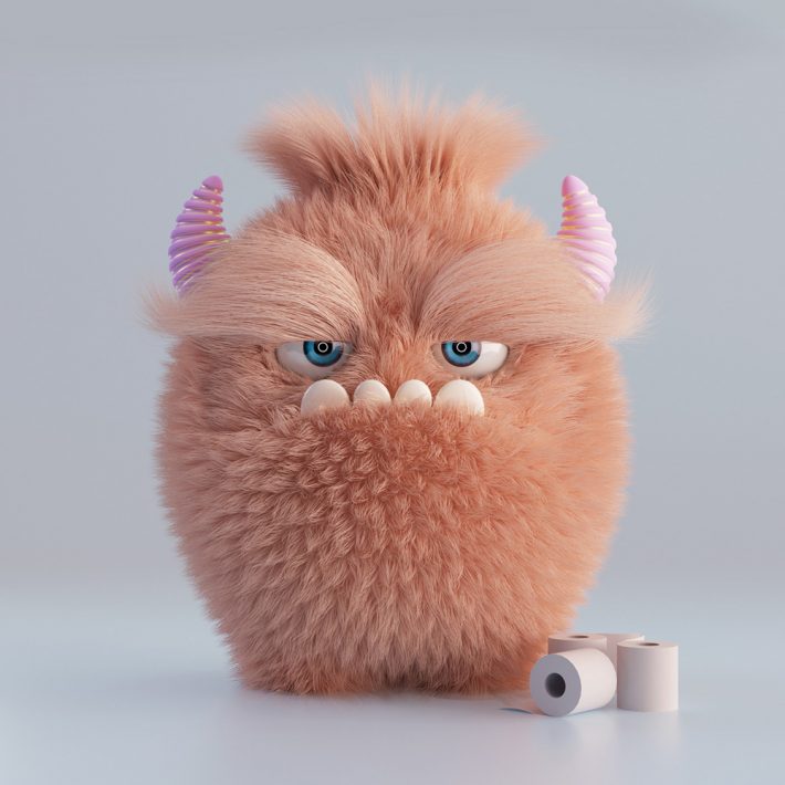 furry monsters character designs