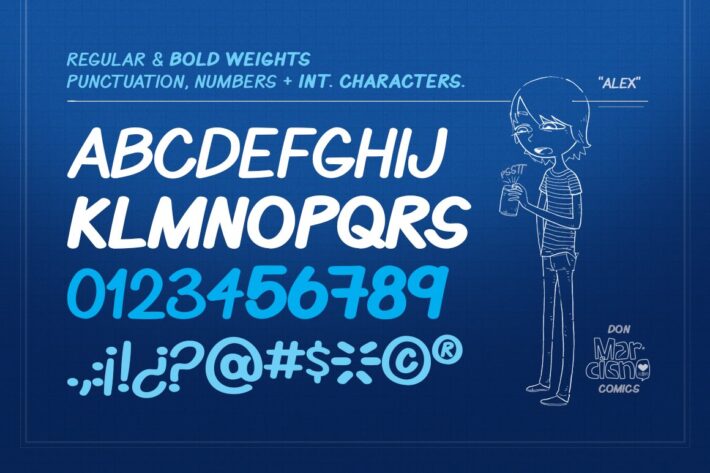 Benja Comic Book TYpeface