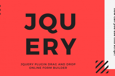 jQuery Plugin Drag and Drop Online Form Builder