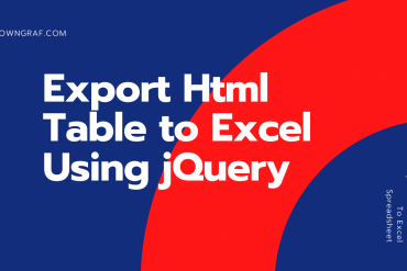 Export Html Table to Excel Spreadsheet Using jQuery Plugin