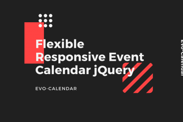 Flexible Responsive Event Calendar jQuery