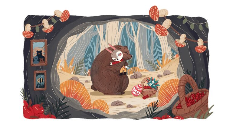 Easter Bunny Adventure Tale Illustrations