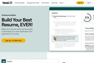 Teal Resume Builder