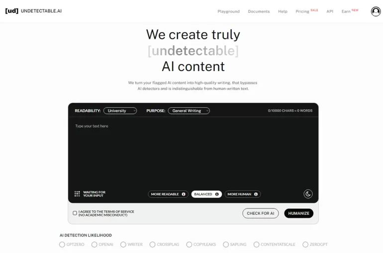 Undetectable AI