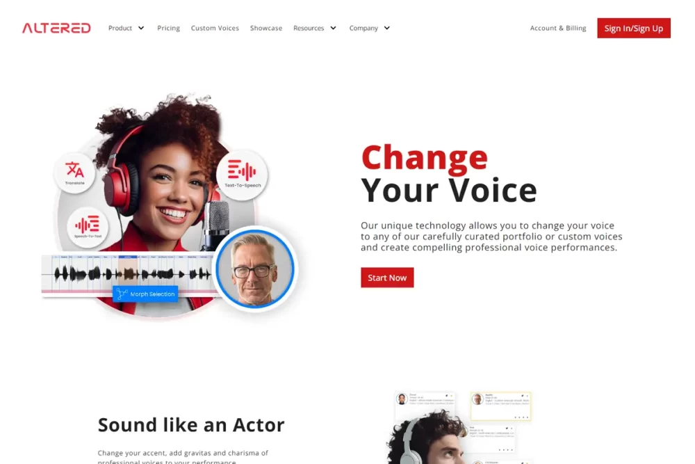 Altered AI Voice
