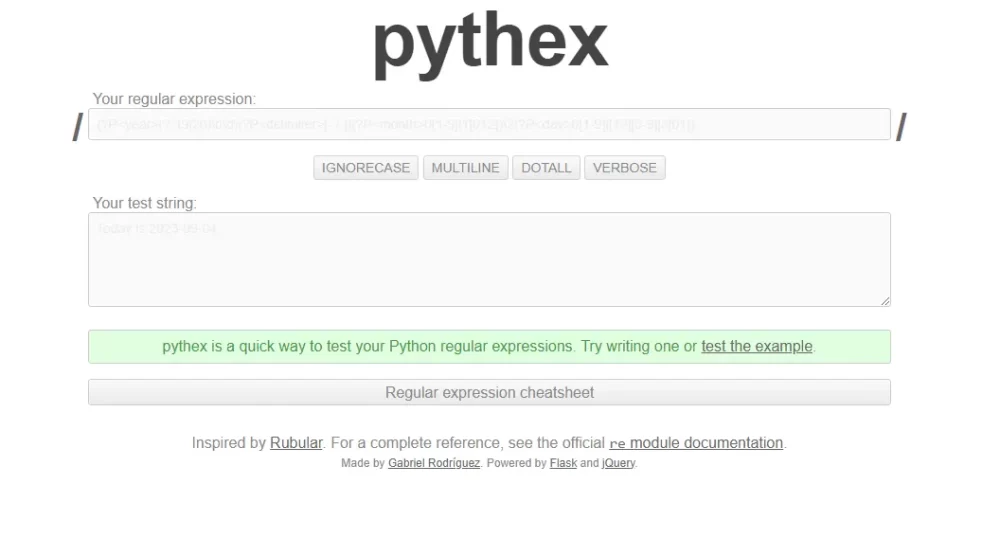 Pythex
