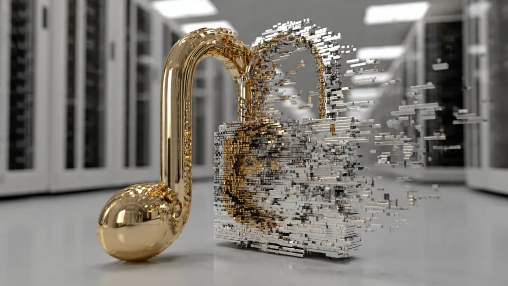 Symbolizing secure, private MP3 conversion in 2026.