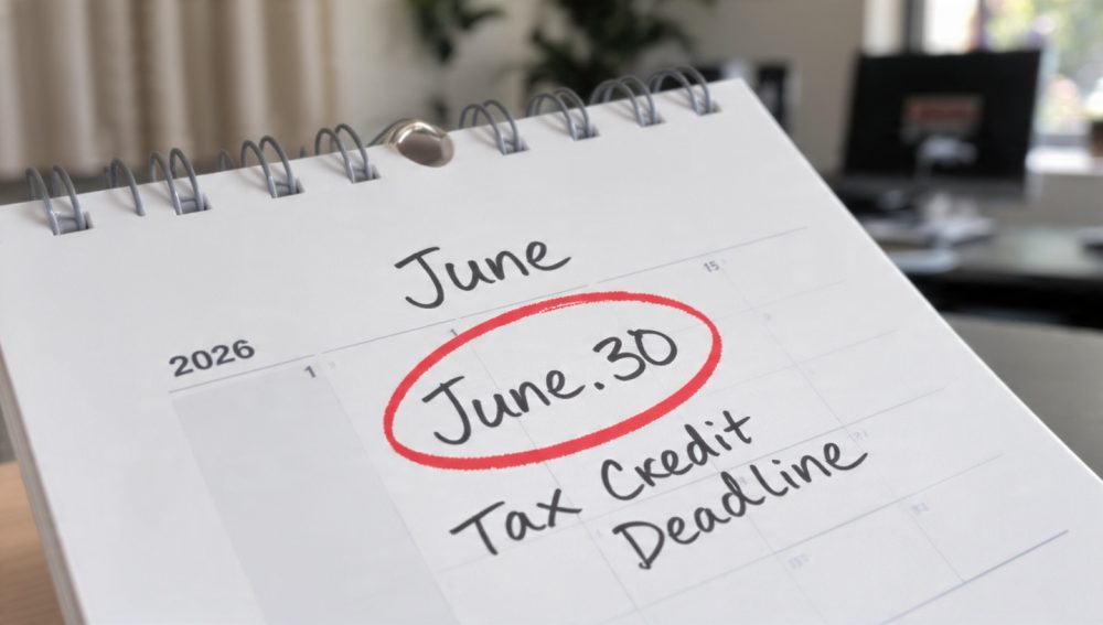 June 30 2026 tax credit deadline for small business energy incentives