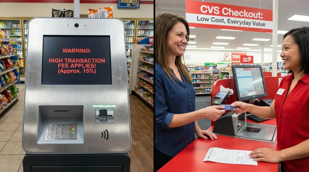 Comparison of Bitcoin ATM versus CVS counter deposit for buying crypto