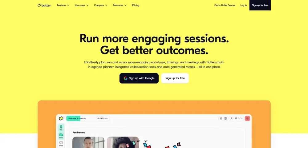 Butter.us video platform design.