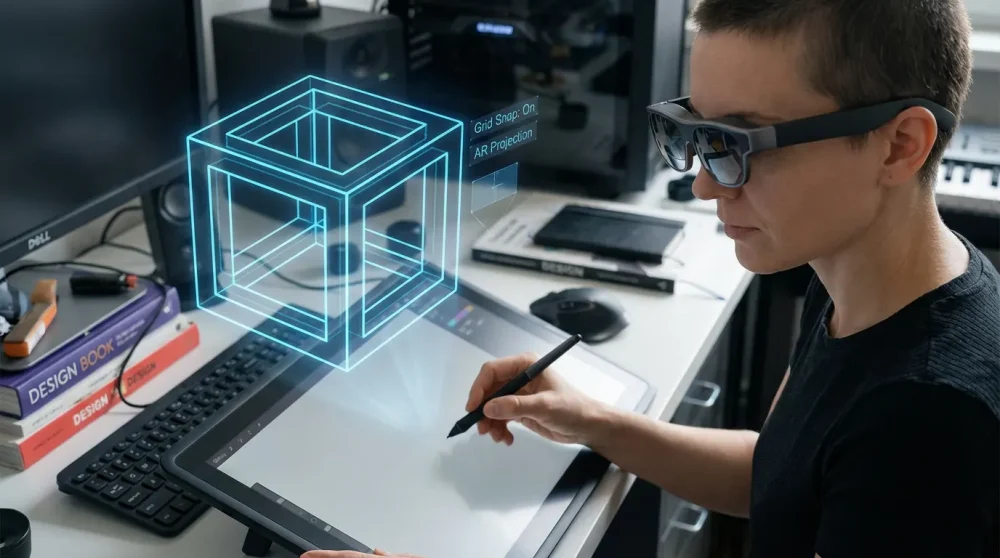 Digital illusion art using AR tools in 2026