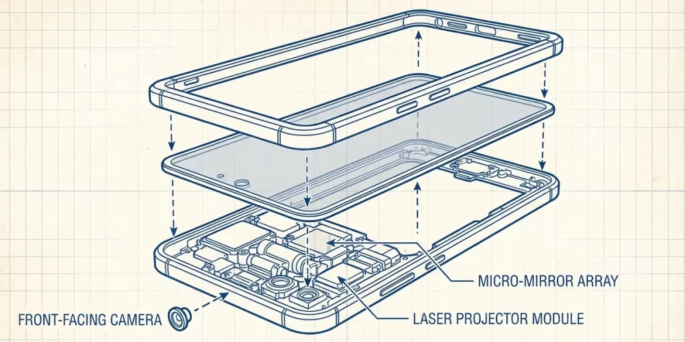 What if the next iPhone features a built-in holographic projector for 3D FaceTime calls and gaming