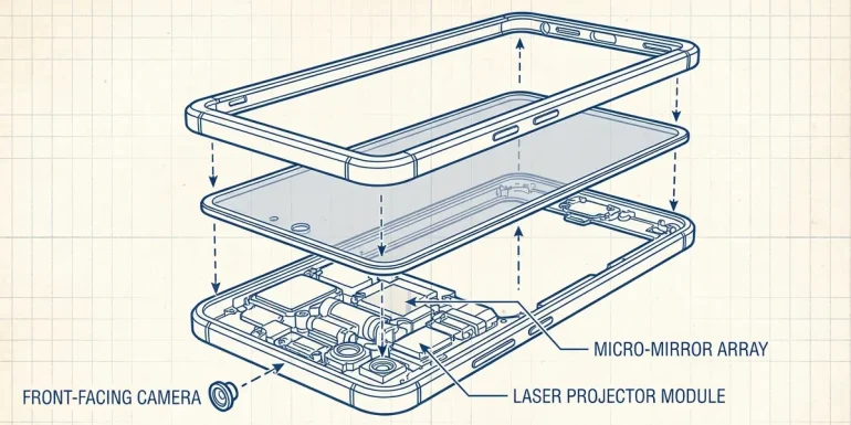 What if the next iPhone features a built-in holographic projector for 3D FaceTime calls and gaming