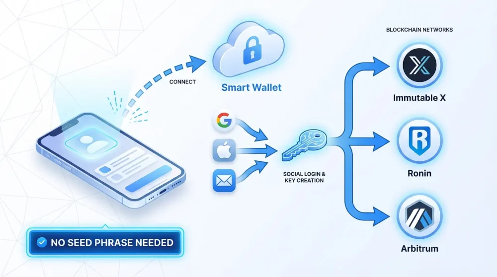 Guide to setting up a smart wallet and account abstraction for crypto gaming in 2026.