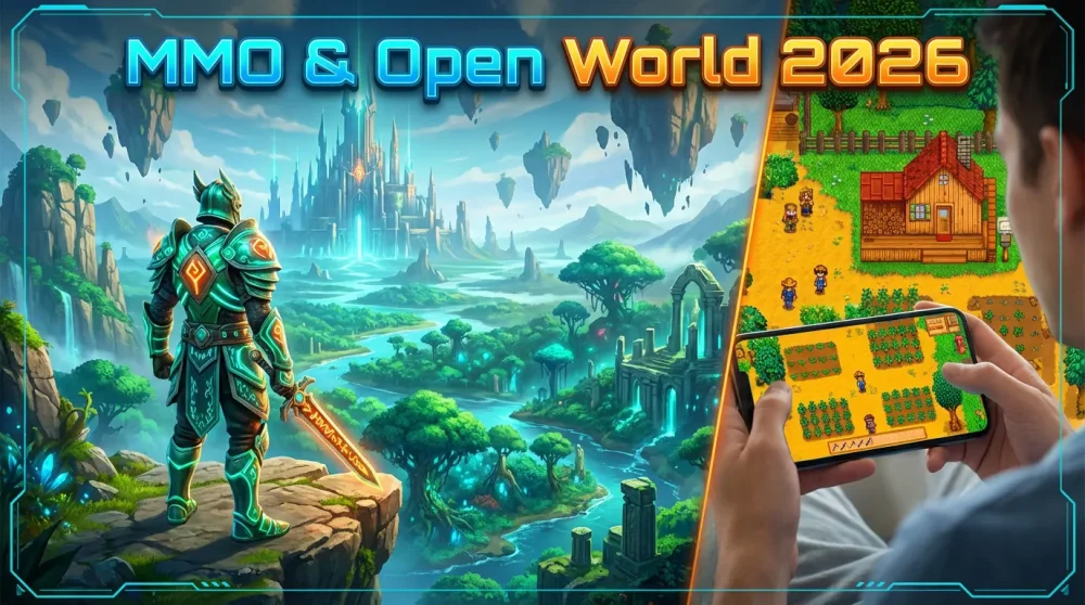 Big Time open world RPG and Pixels farming game representing free to play crypto MMORPGs.