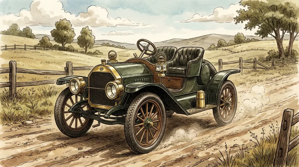 Antique Overland Model 38 automobile