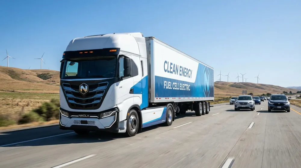Nikola Corporation hydrogen fuel cell truck